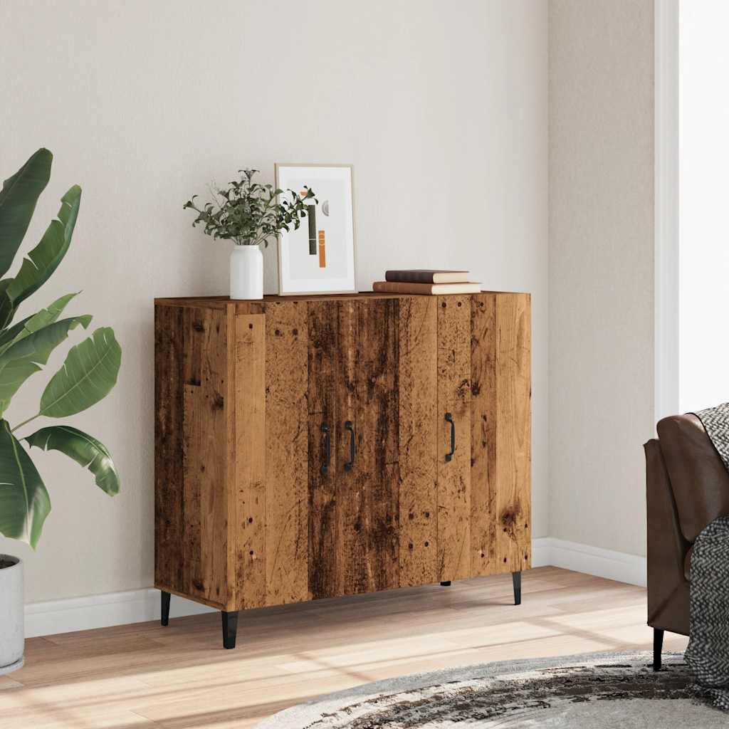 Sideboard Old Wood 90x34x80 cm Engineered Wood